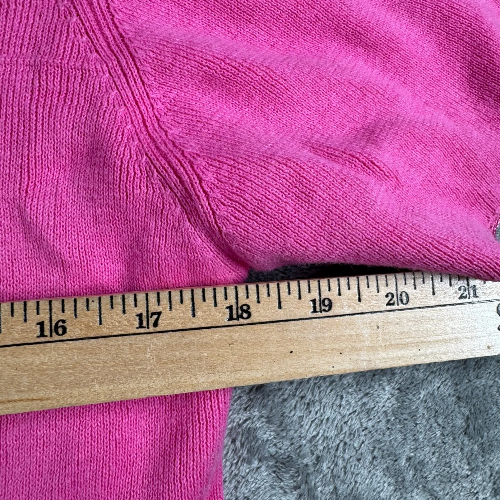 Jenny Cardigan Pink Knit Small Floral Embroider Cottagecore Vintage Y2K Feminine - Image 11