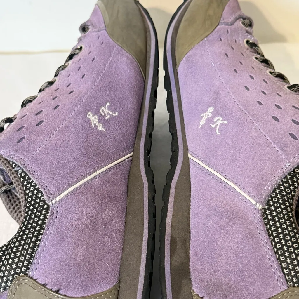 Kayland Comet Women’s Approach Shoes Size 8.5W Purple Suede Vibram Sole Hiking Gray - Image 7