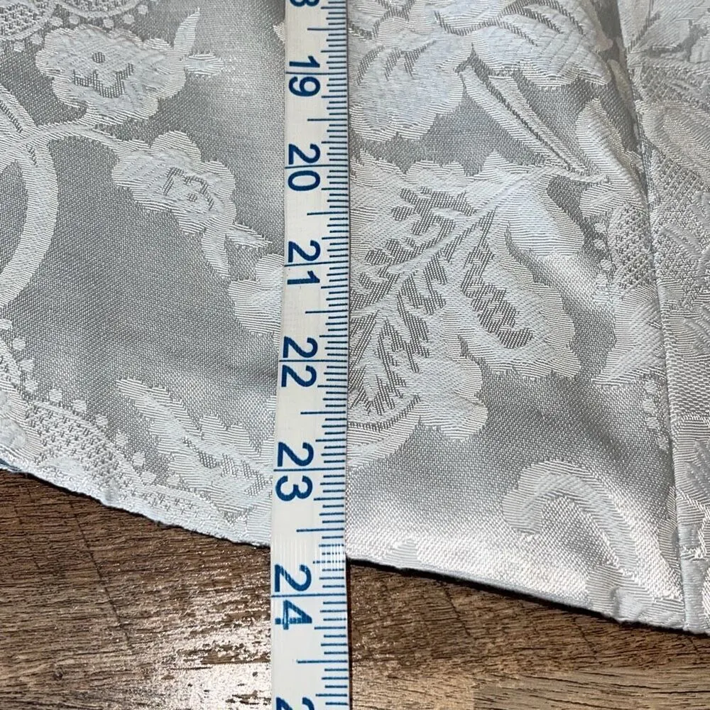 Lady Nah Nah Vintage Womens Embellished Jacquard Jacket & Dress 2 Piece Set Blue Size 24W - Image 16