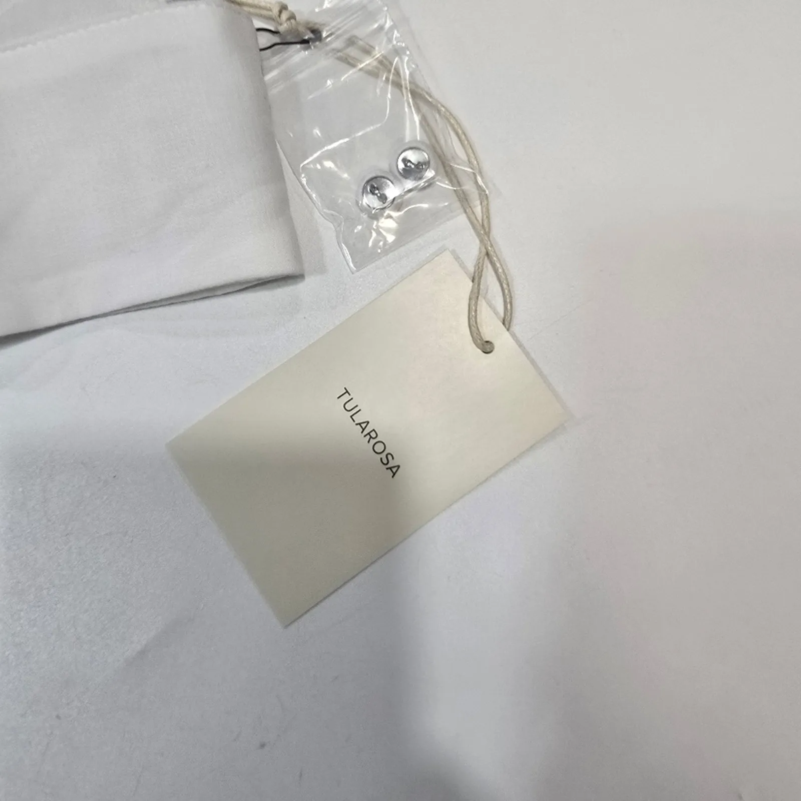 Tularosa Trixie Crop Top in White Large - Image 6