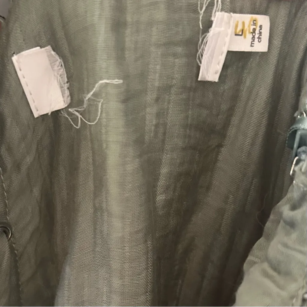 ASTR Wedelia Fit & Flare Sage Farmhouse Cottagecore Midi Dress Size L - Image 11