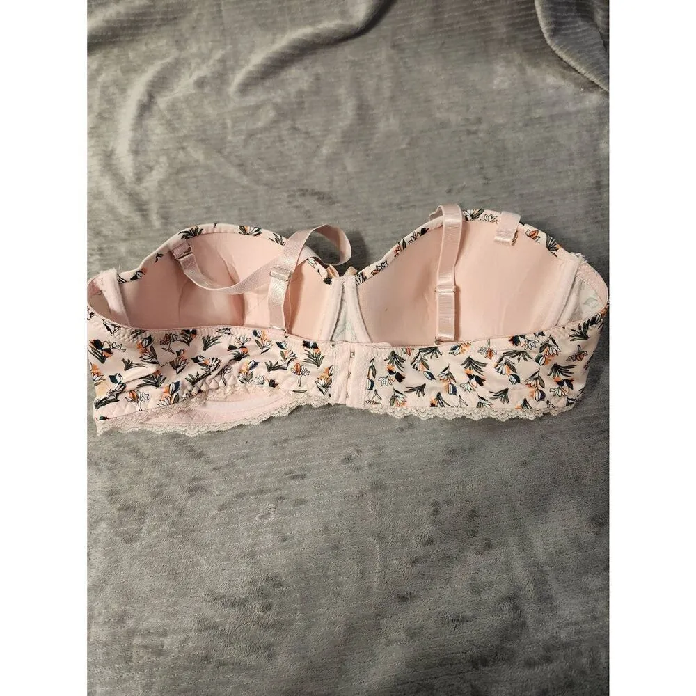 Chinese Laundry size 40DD Floral Strapless Bra - Image 2