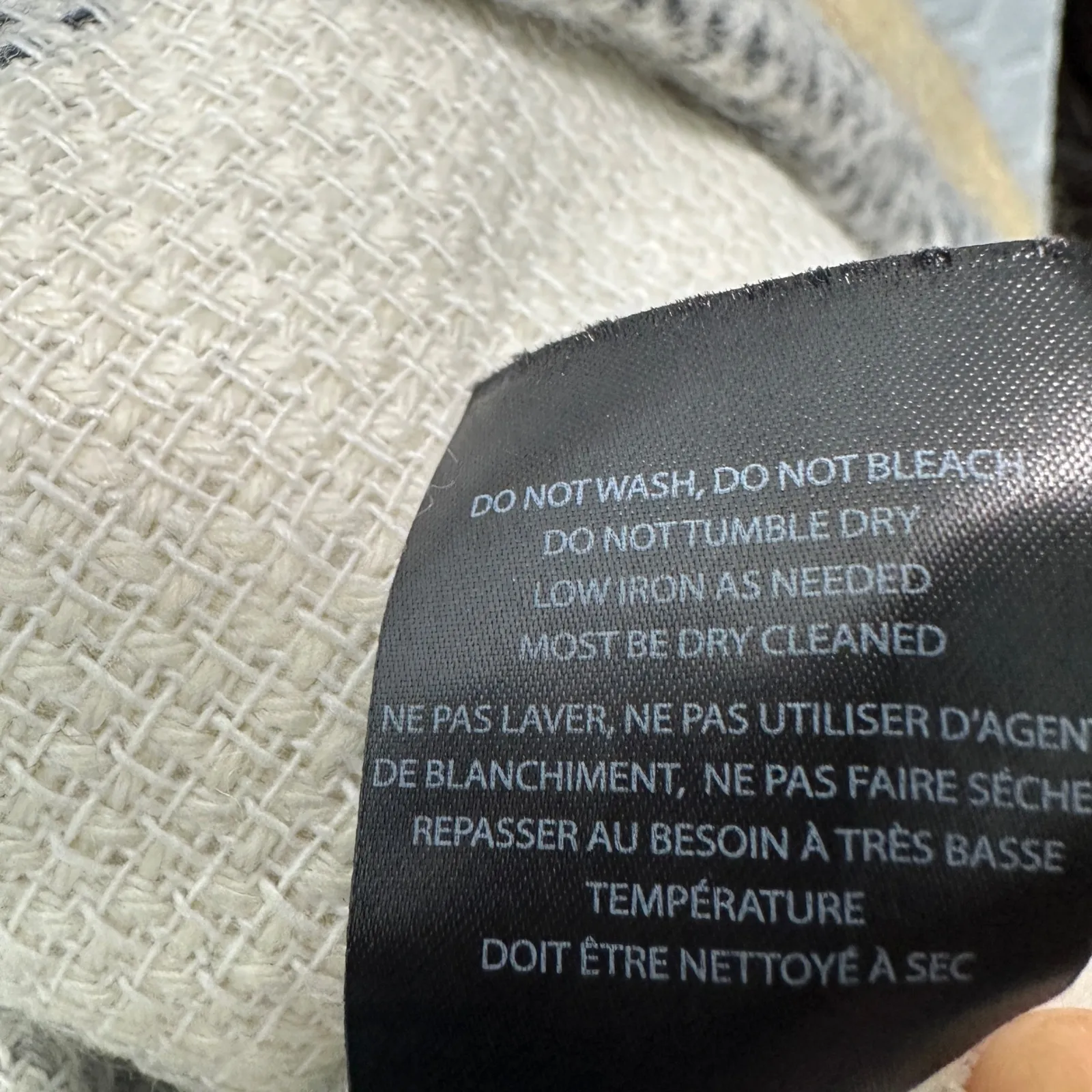 Melissa Nepton Anthropologie Becca Women Plaid Coatigan Coat Scarf Grey Beige PS - Image 8