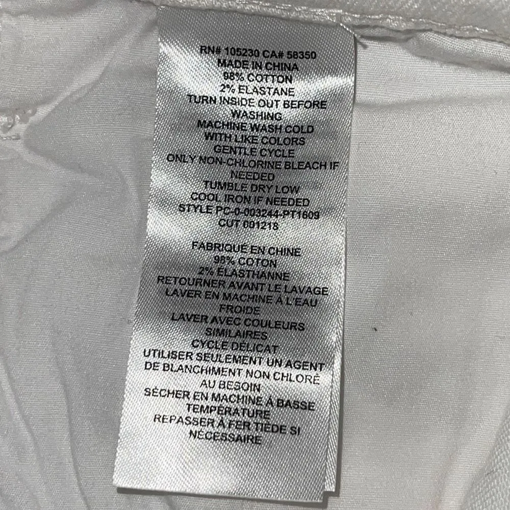 Current Elliot‎ Womens The High Waist Stiletto Distressed Jeans Skinny White 29 - Image 6