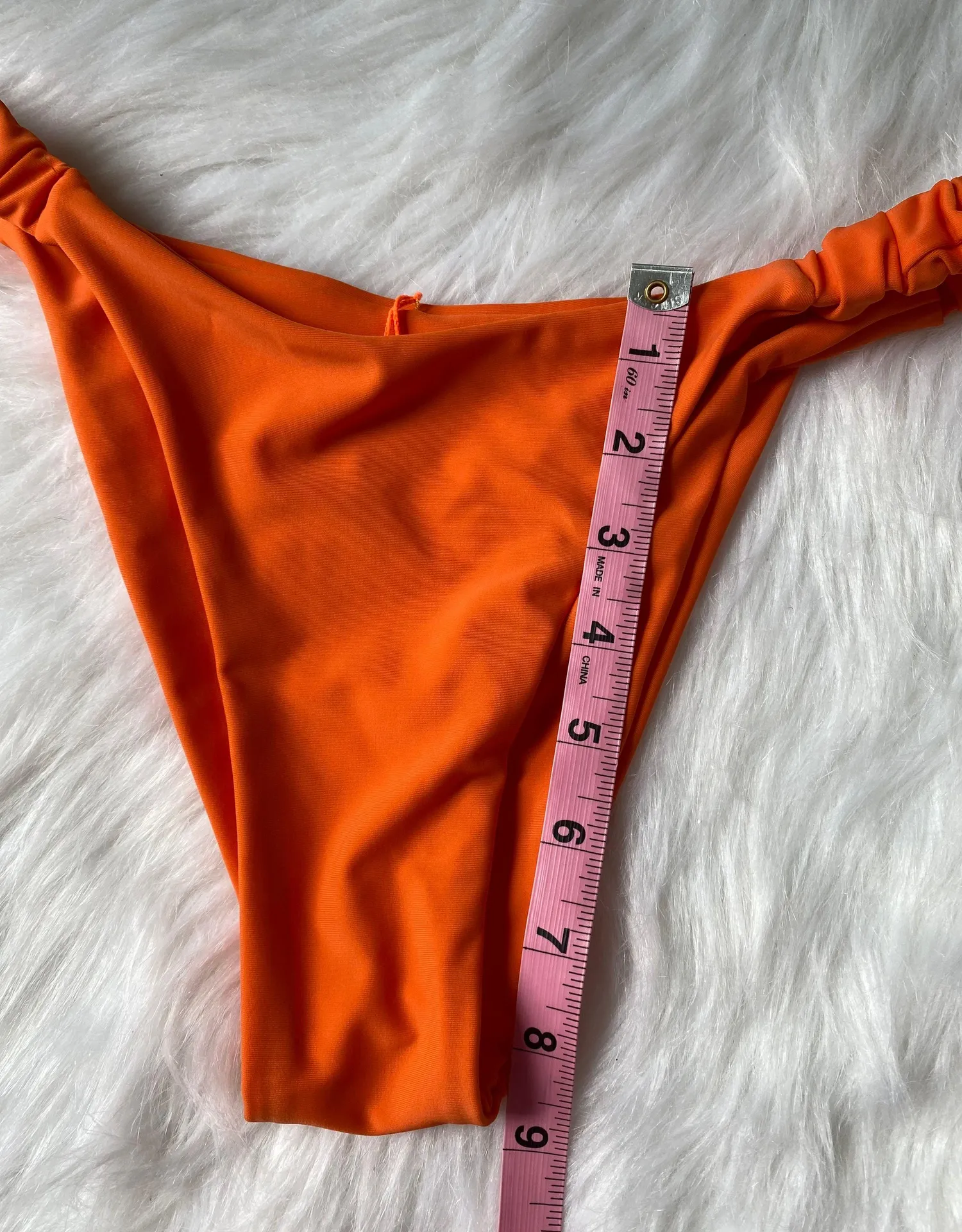 Zaful orange cheeky bikini bottom size 6 - Image 4