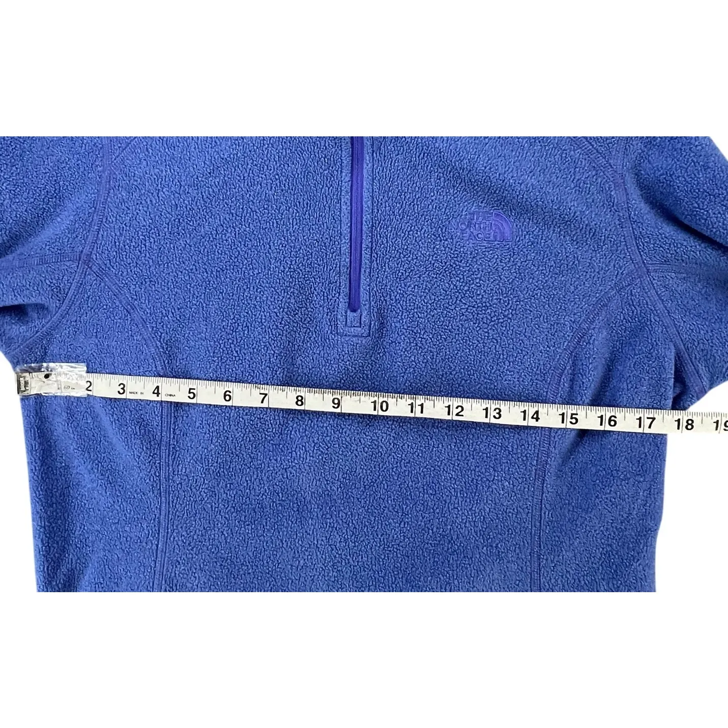 The North Face Glacier 1/4 Zip Pullover Womens M Blue Micro Fleece Gorpcore Cozy - Image 4