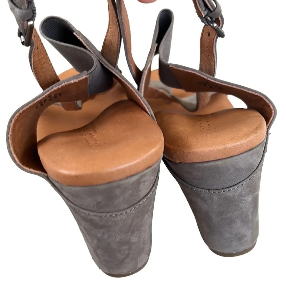 Gentle Souls Like New  Leather Irwin Wedge Sandals - Image 7