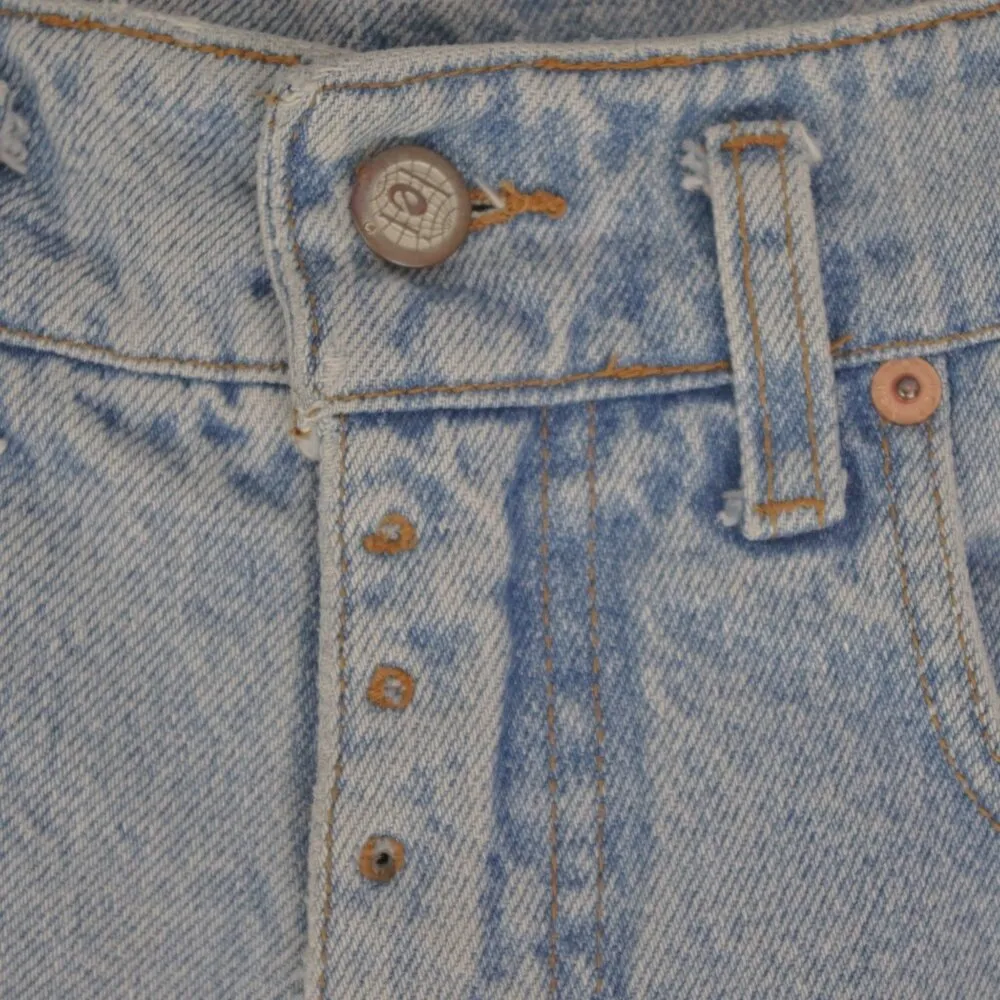 Vintage lei USA Made High Waisted 100% Cotton Denim Shorts 5 Jr. - Image 8