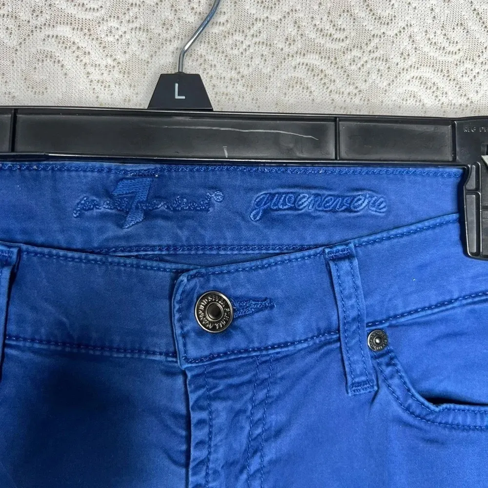 7 For All Mankind Blue Gwenevere Skinny Jeans Size 28 - Image 6