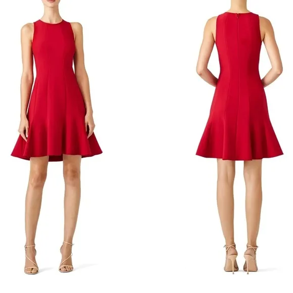 RTR Elizabeth and James Red Rooney Flare Dress Size 4 - Image 2