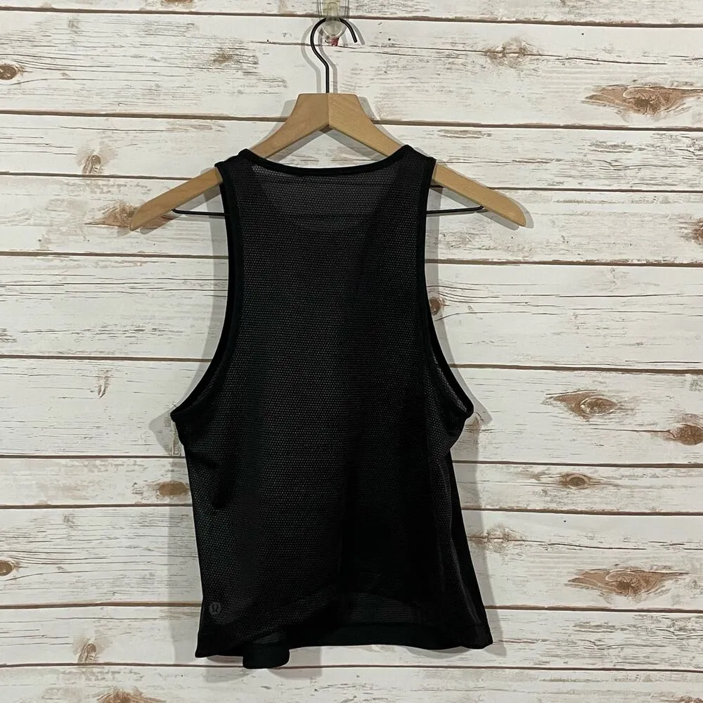 Lululemon Squad Goals Tank * Trinity Mesh - Black - 6* - Image 10