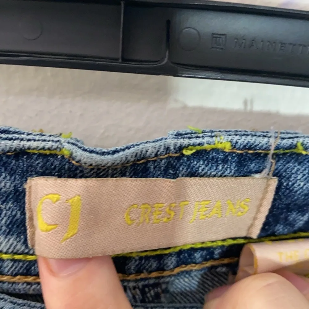 Crest Jeans being stitch racing patches extra short light wash jeans size 5 / 6 Blue - Image 10