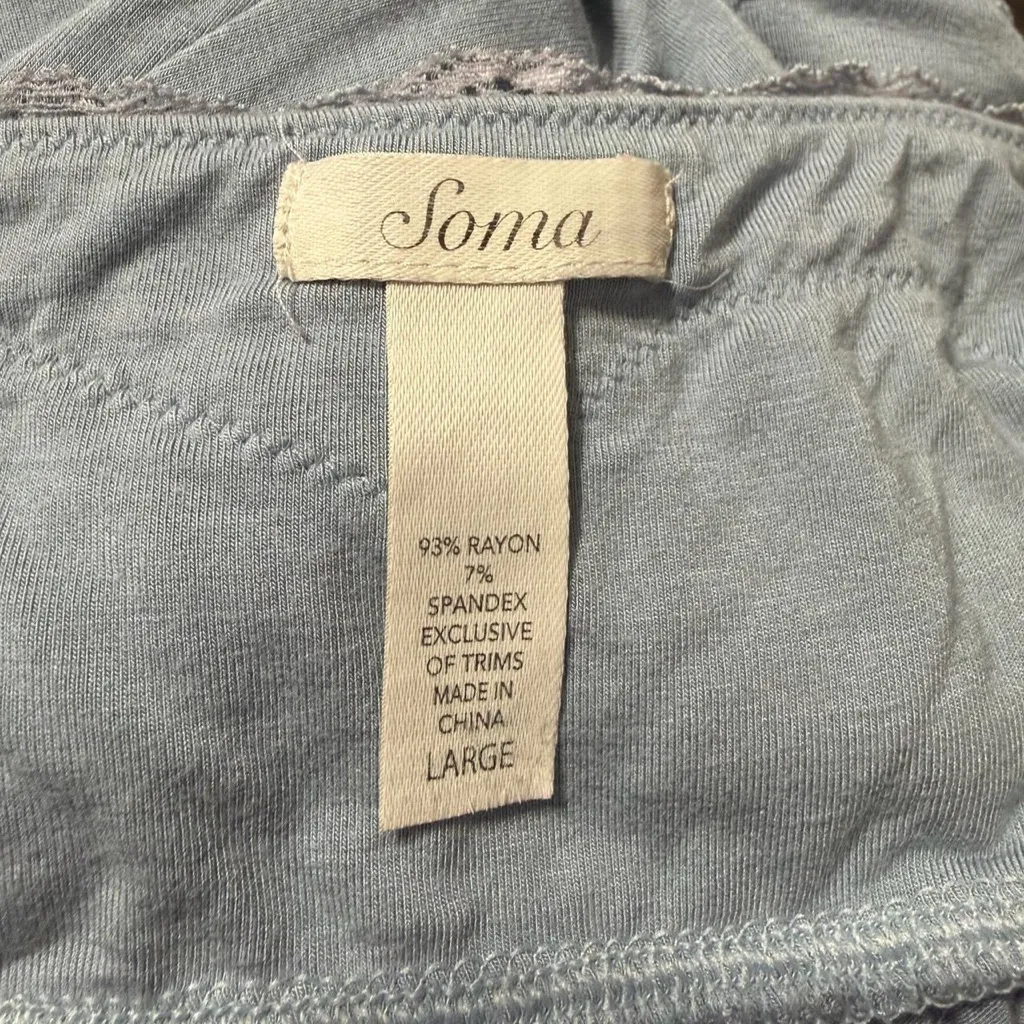 blue lace trim babydoll top tank top - Image 4