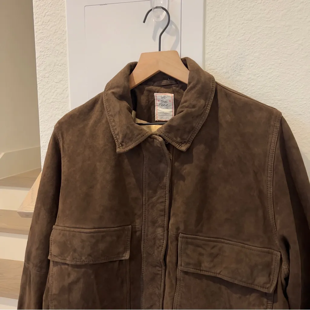 NWT Free People Free People x Yellowstone Suzy Suede Jacket in Brown - Image 8