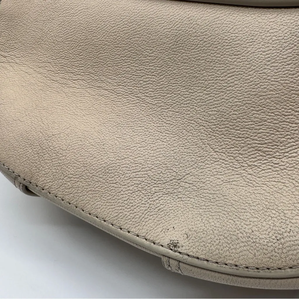 See By Chloe Authentic Mara Crossbody Bag Cream Off White Leather Preowned - Image 9