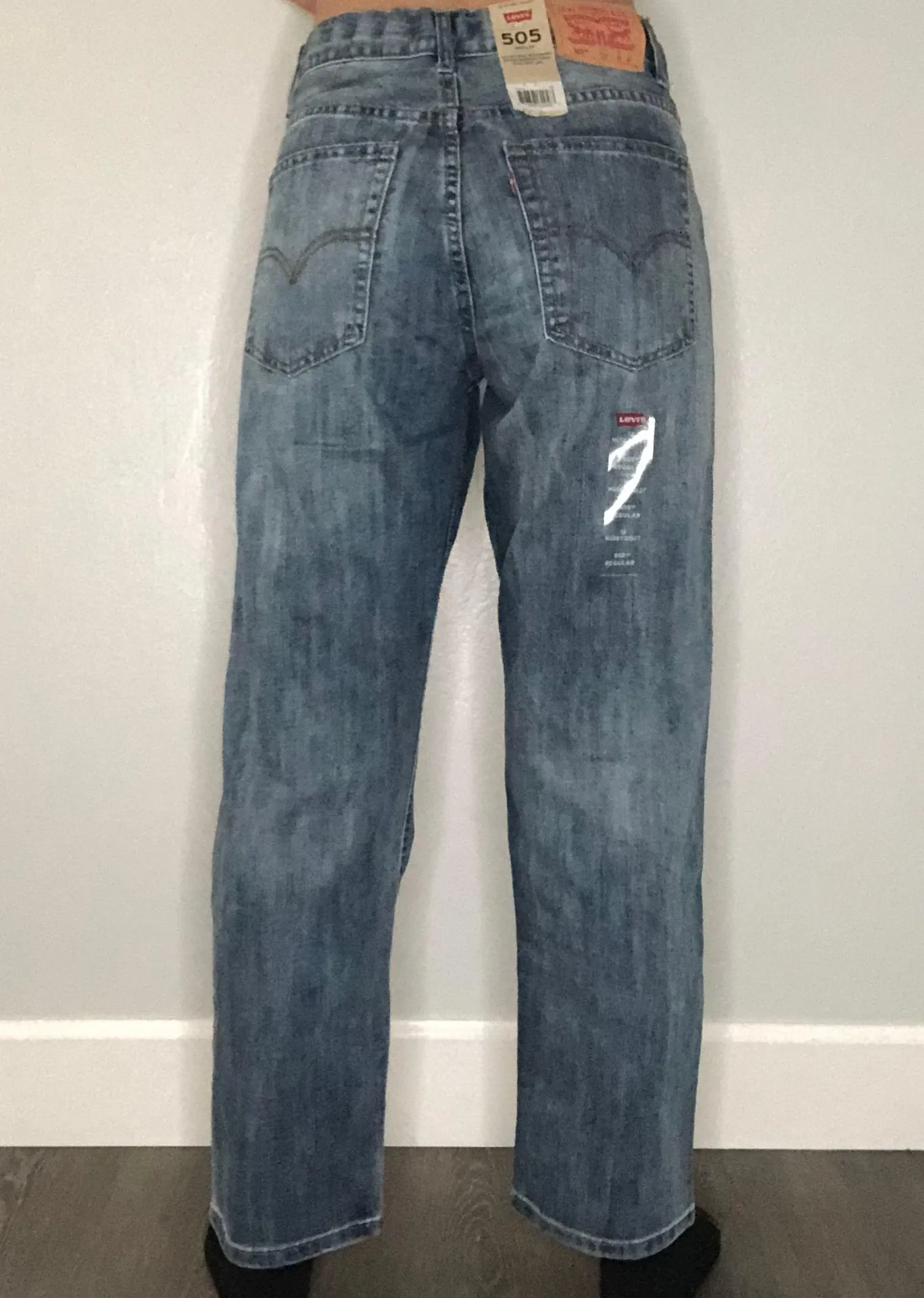 505  regular straight leg medium wash jeans - Image 3