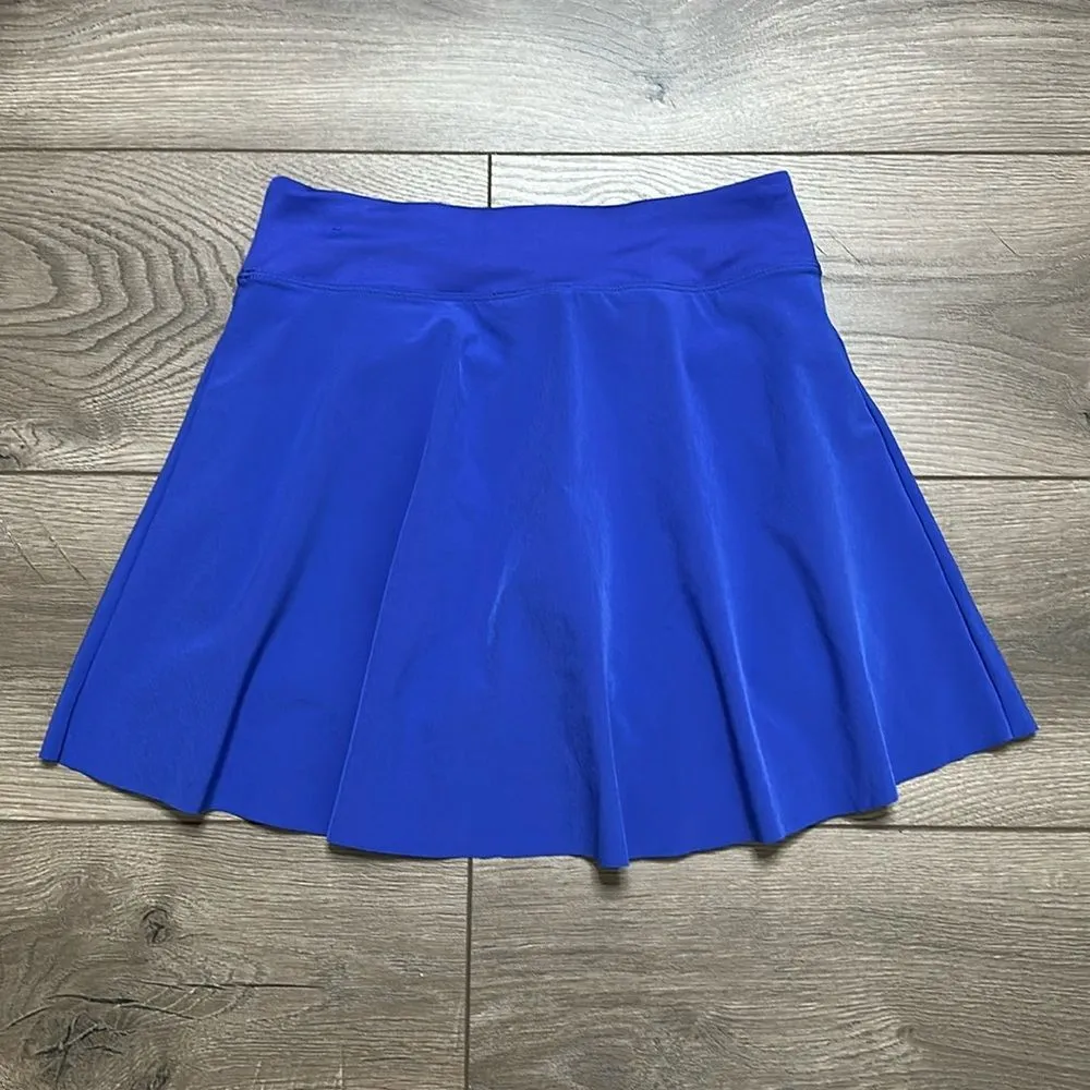 Nike Dri-Fit Club High Rise‎ Golf Tennis Blue Pocket Skirt Skort Size XS - Image 4