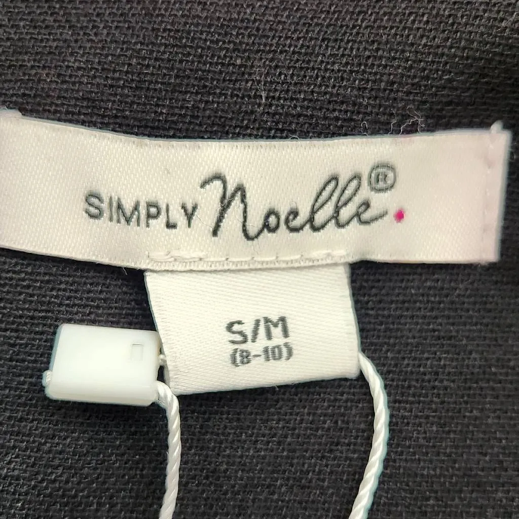 Simply Noelle Black Chiffon and Knit Zip-Up Jacket NWT Size Small/Medium - Image 8