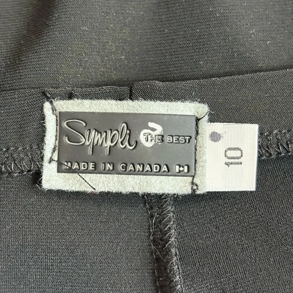 Women’s SYMPLI pullon black straight leg sweatpants work casual trousers size 10 - Image 2