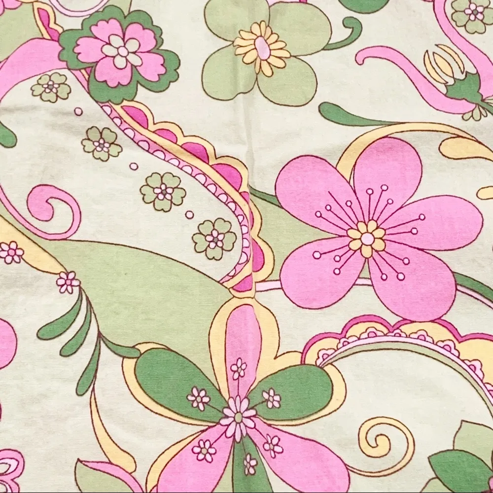 Cha Cha Vente Green Pink Floral Fit & Flare Stretch Skirt 6 - Image 5