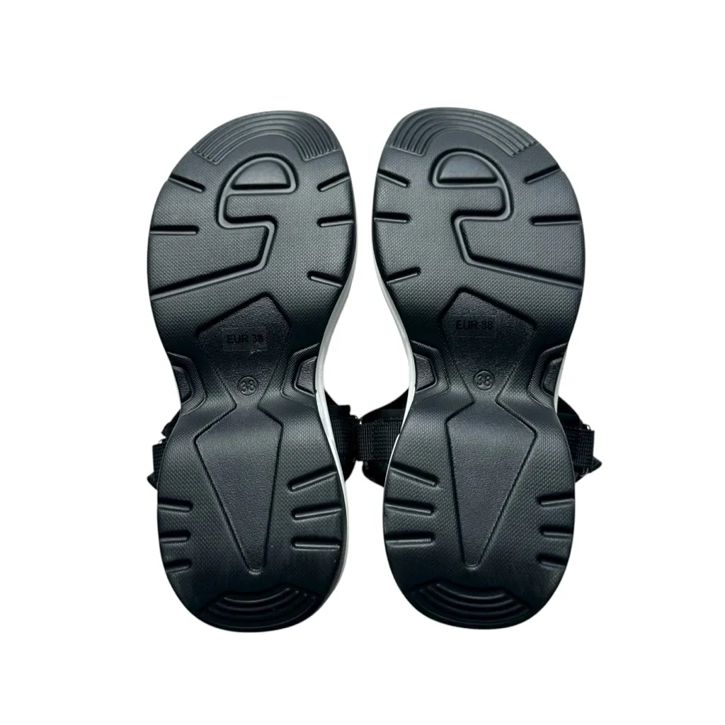 🔃Black Platform Cushioned Sport Sandals Black Size 7 - Image 8