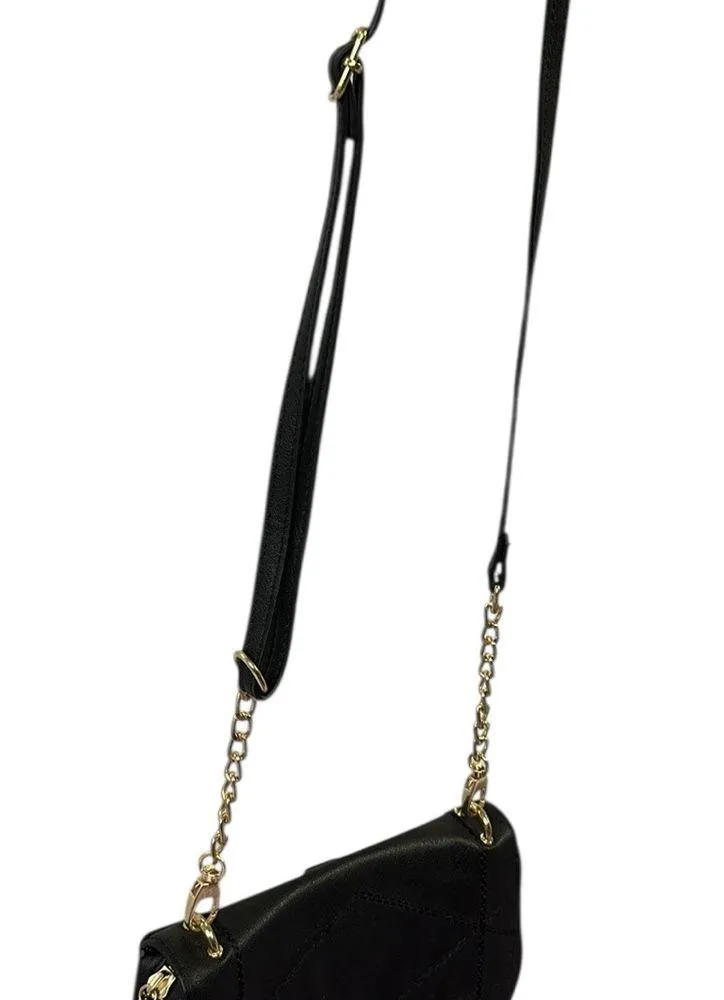 Save the Girls Black Cell Phone Pocket Bag Purse Crossbody Bag 7.25 x 5 inches - Image 7