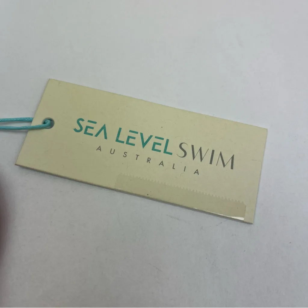 Sea Level Swim Messina Wide Strap Diagonal One Piece Swimsuit Red Size 4‎ NEW - Image 4