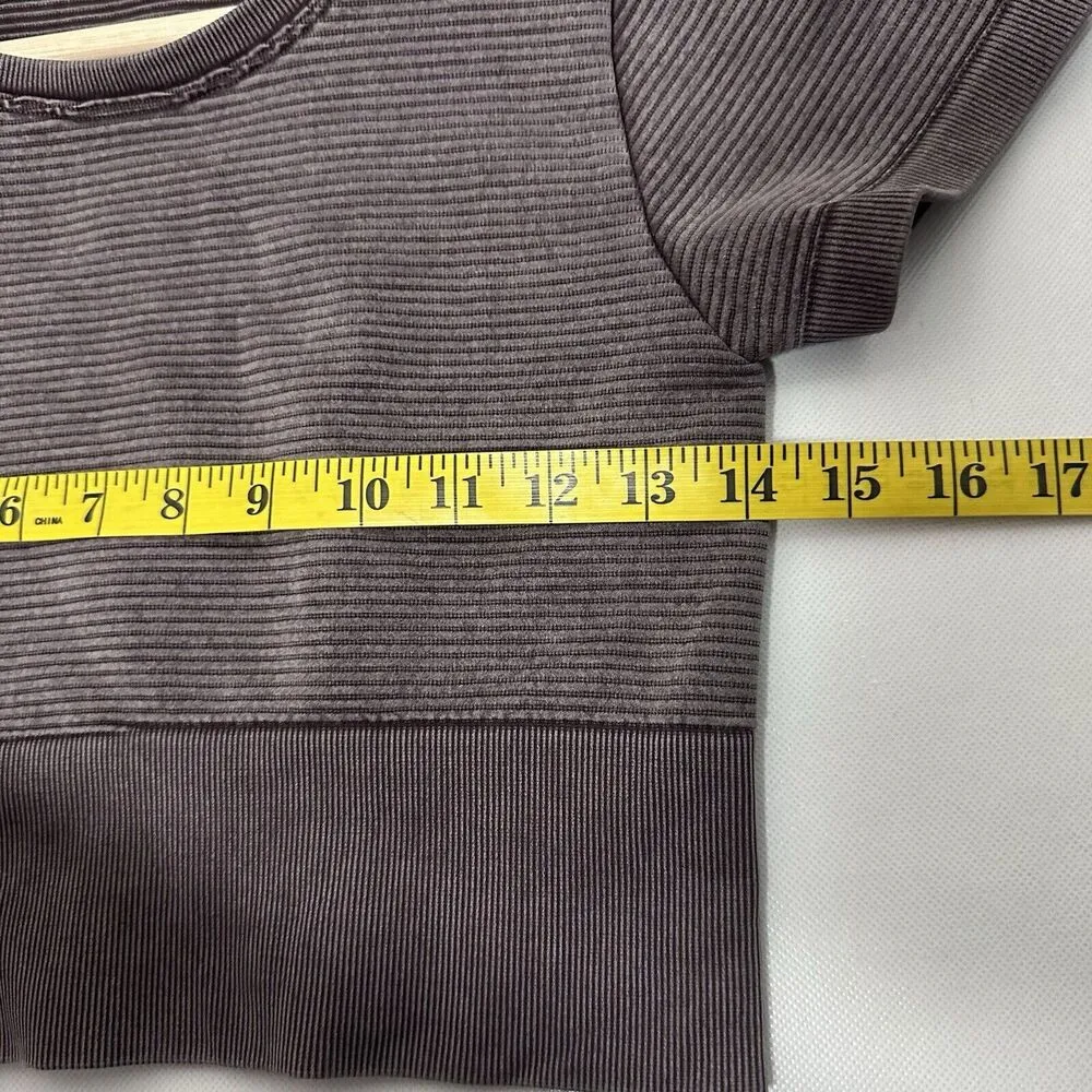 Offline By Aerie Top Seamless Short Sleeve Yoga Gym Lounge Crop Shirt Pullover S Brown - Image 5