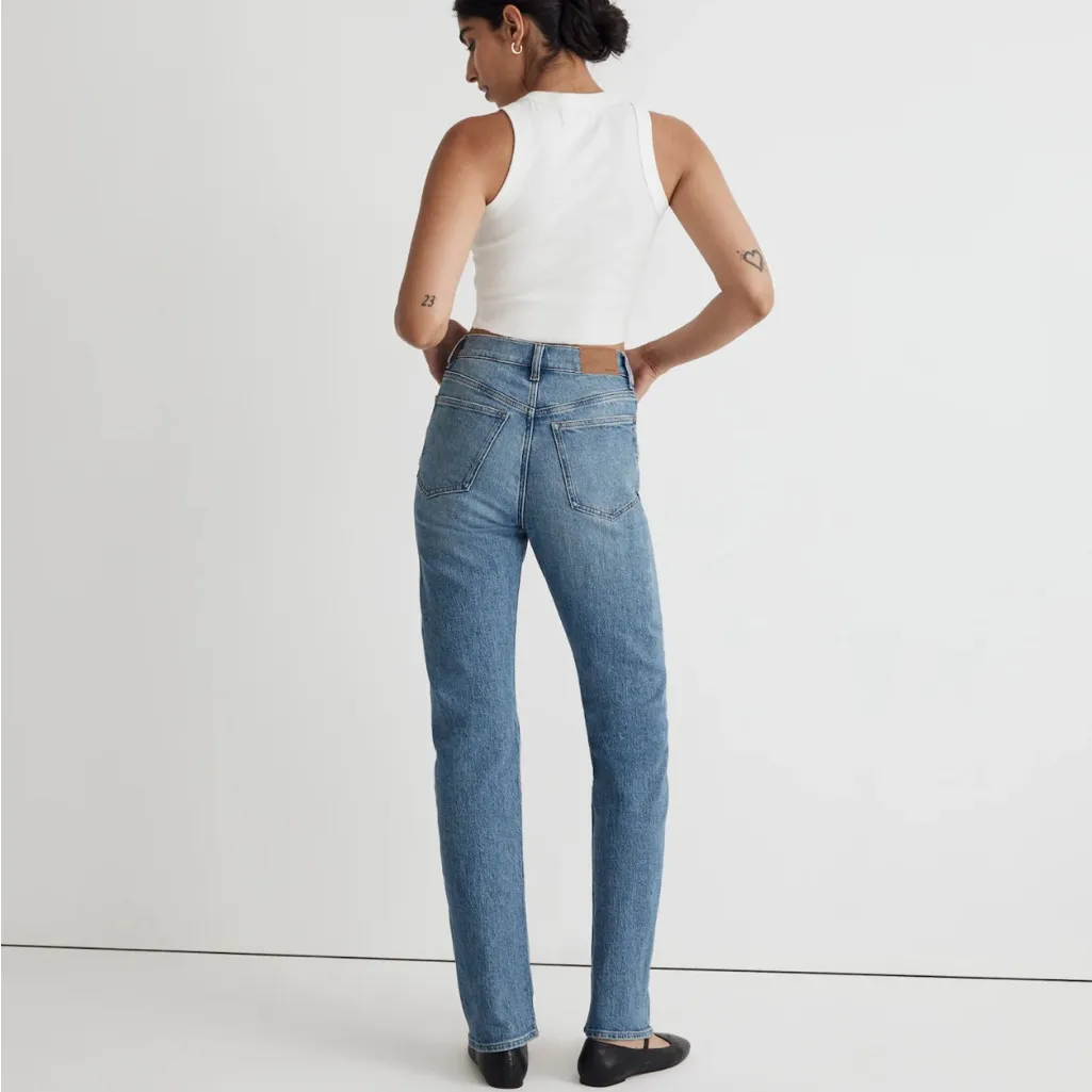 Madewell 90s Straight Enmore Wash High Rise Stretch Denim Jean 28 - Image 4