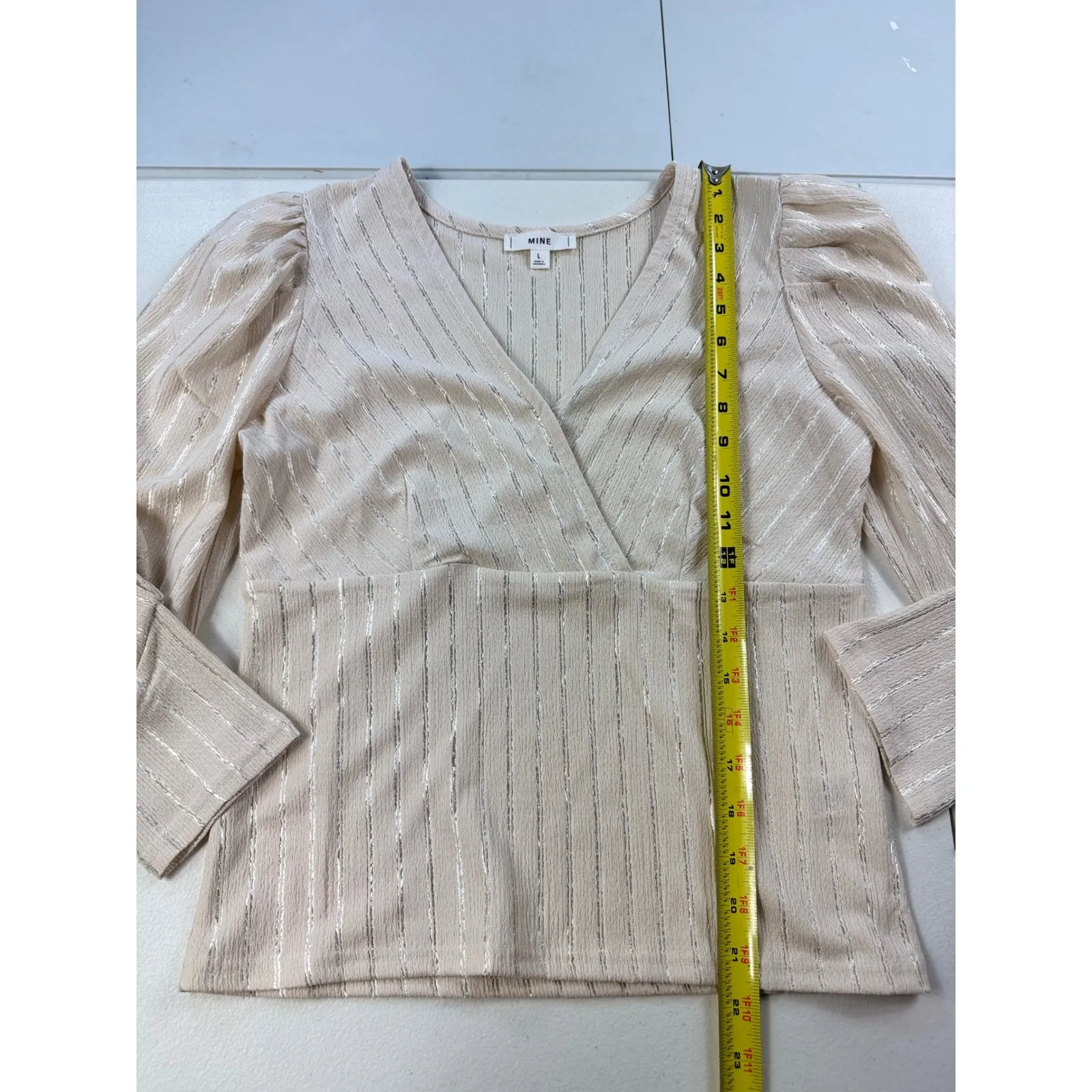 MINE Women's Size L Blouse Top‎ V - Image 4