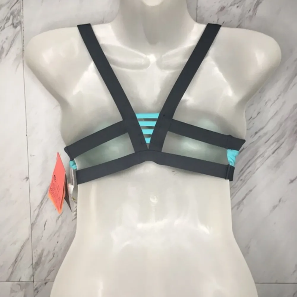 Rip Curl Color Block Strappy Triangle Bikini Top - Image 5