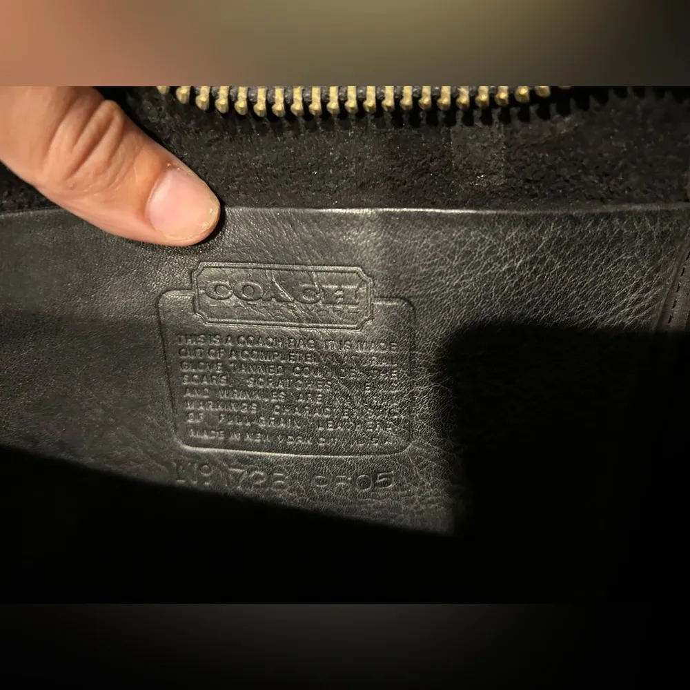 Briefcase Bag Unisex Vintage  Black Leather - RARE & VALUABLE! - Image 3