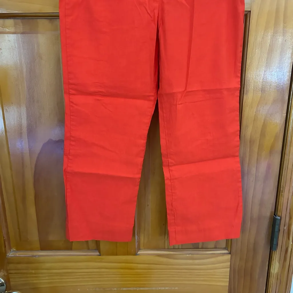 Maeve By Anthropologie Women’s Cropped Linen Stretchy Pants Sz 4 NWT - Image 3