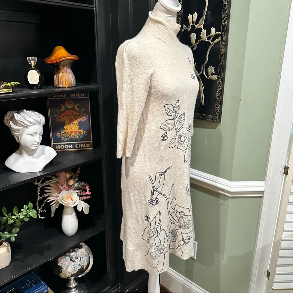 Anthropologies Spare Vista Wool Sweaterdress by Moth Size Small - Image 8