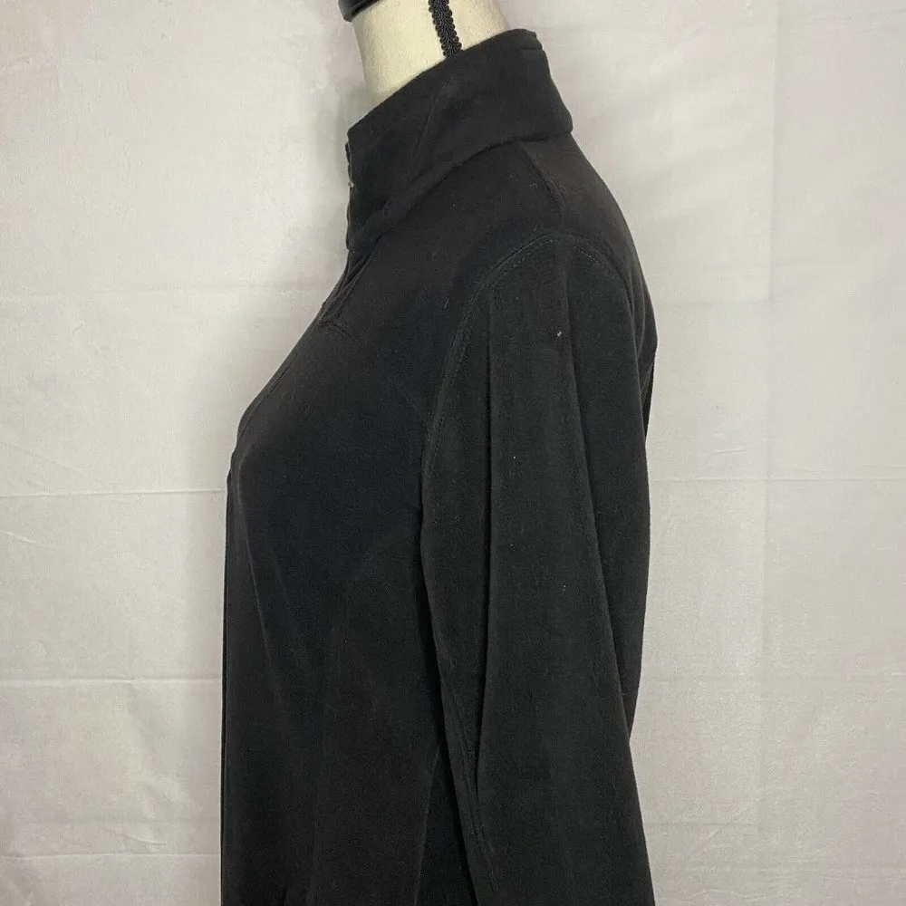 Alpine Design Fleece 1/4 Zip Pullover Size Large Black Womens - Image 6