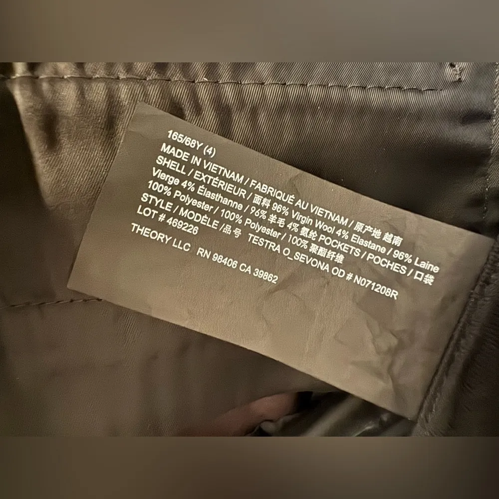 🤎 Theory chocolate brown wool slacks pants 4 🤎 - Image 4