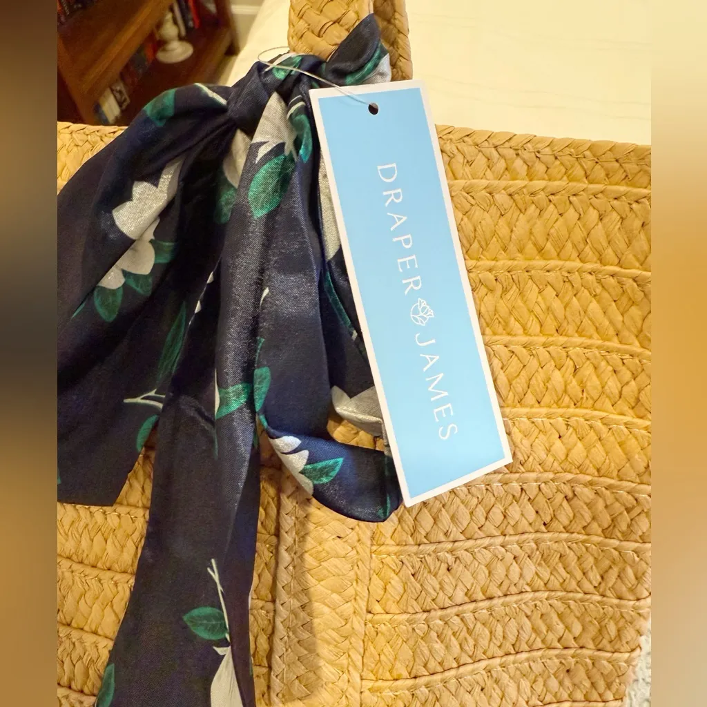 DRAPER‎ JAMES Straw Everyday Tote Bag NWT - Image 2