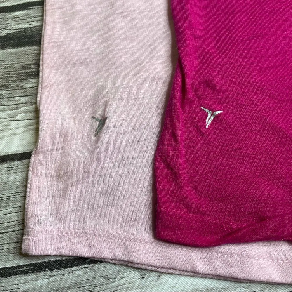 Set of 2 Old Navy Active Women's Loose Fit Go-Dry Tank Tops Pink S SM Small - Image 9