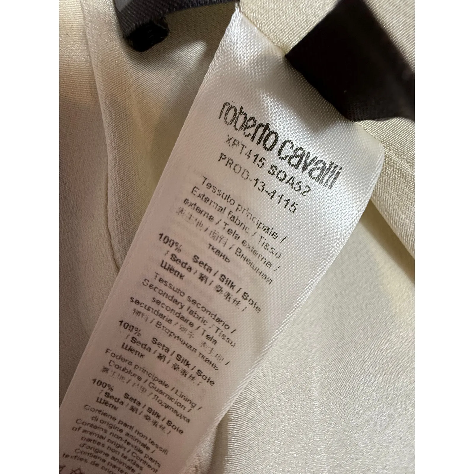 NEW- NWOT Roberto Cavalli Silk Blazer Jacket 38 Animal Print Snake Tiger - Image 7