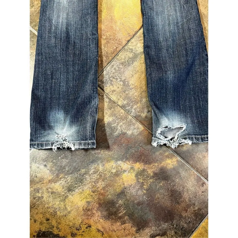 Standards & Practices 3 Button Close Boot Cut Size 27 Jeans Blue - Image 12