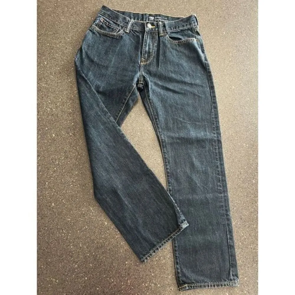 Gap Blue Coupe Straight Fit Jeans Size 30x30 - Image 4