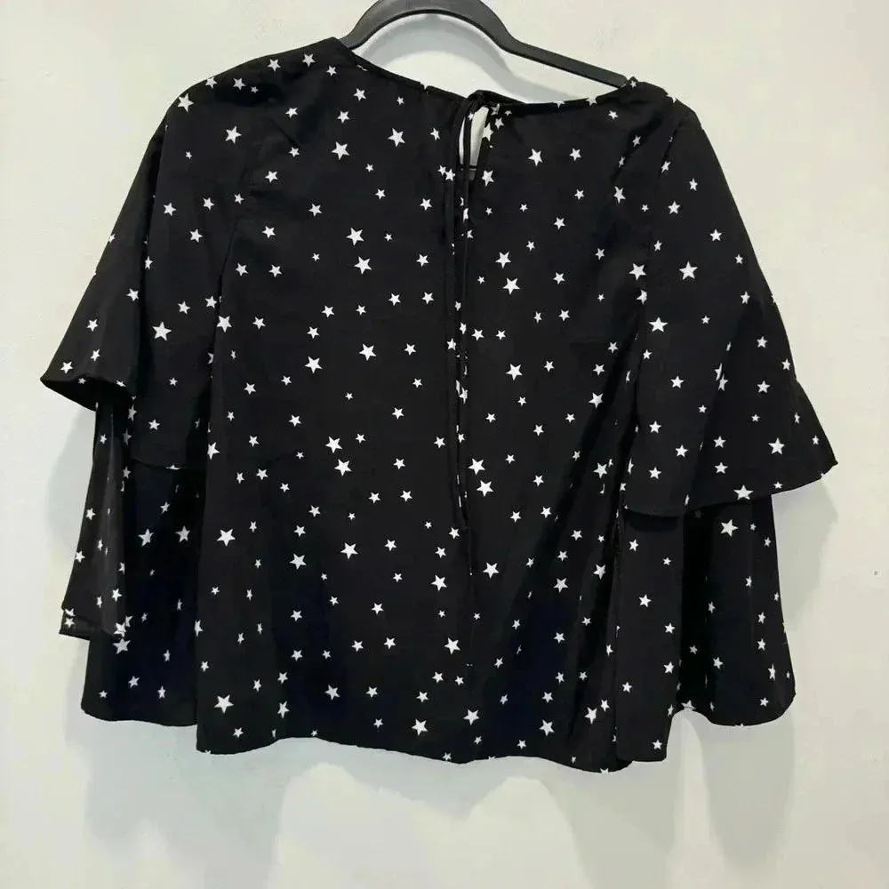 J.O.A‎ Los Angeles Stars Ruffle Blouse size s - Image 8
