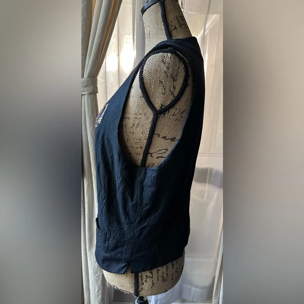 American Eagle Outfitters Wool Blend Pinstripe Vest - Image 3