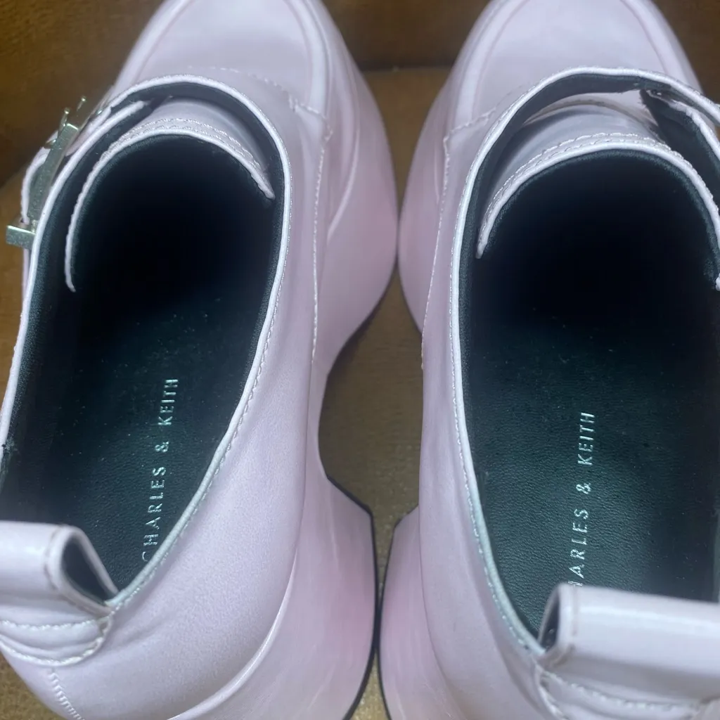 Charles & Keith Pink Platform Shoes - Image 2