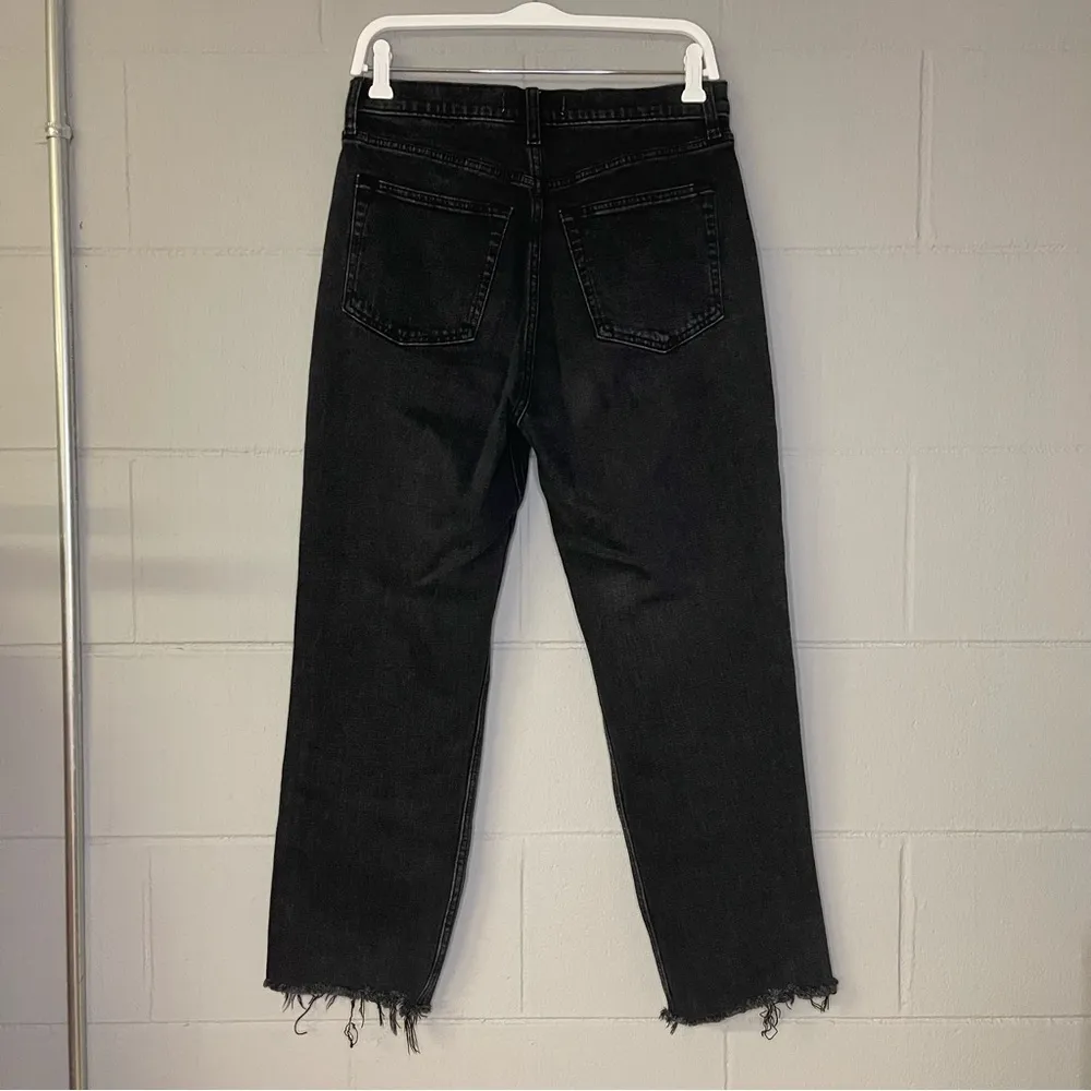 Abercrombie & Fitch The Ankle Straight Ultra High Rise in Black Size 30/10R - Image 6