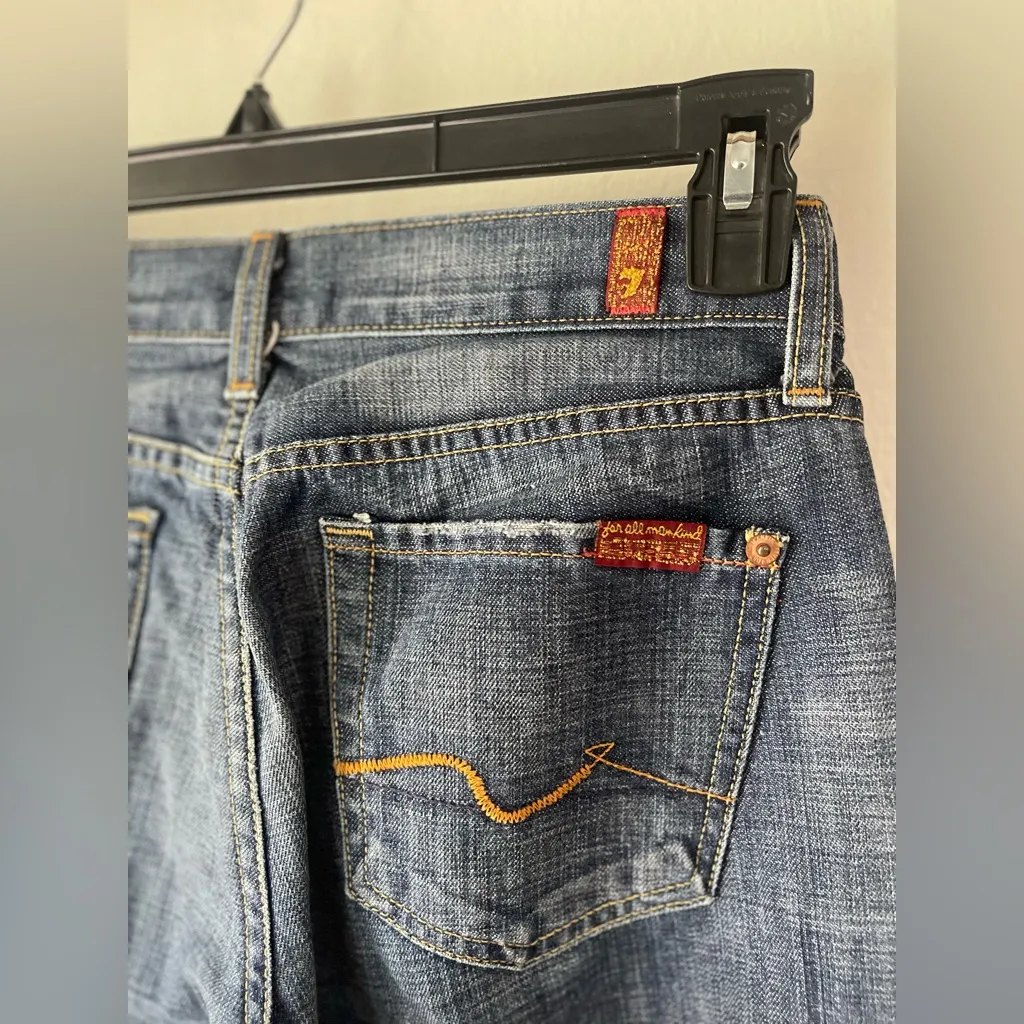 7 For All Mankind Bootcut Jeans Womens 26 Blue Low Rise - Image 6