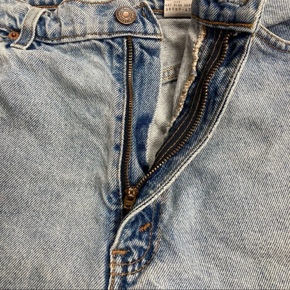 LEVI’S, 550 Relaxed Fit, VINTAGE, Orange tag, Women’s shorts, Size 34, Blue, - Image 5