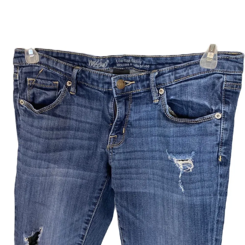 #136 MOSSIMO Low Rise Skinny Jeans Blue Size 8 - Image 4