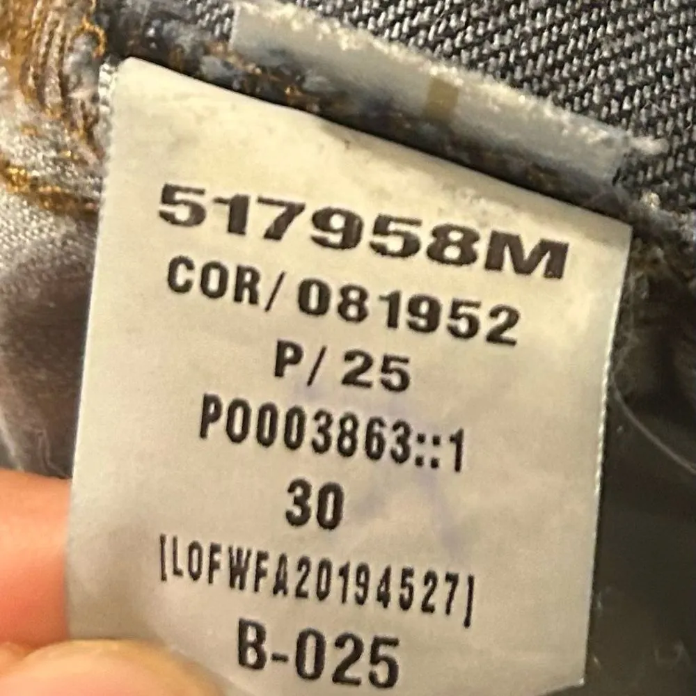 Loft Slim Pockets Dark Wash Tie Waist Raw Hem Jeans Size 30 - Image 4