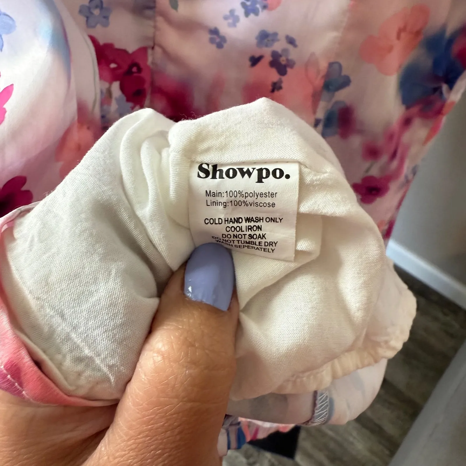 Showpo Floral Mini Dress‎ Womens Size 8 (M) Pink - Image 6